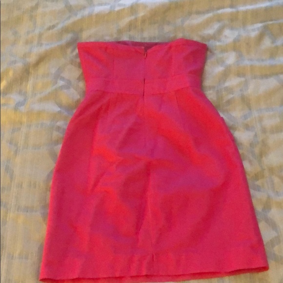 J. Crew Hot Pink Strapless Dress - 00 - Picture 3 of 4